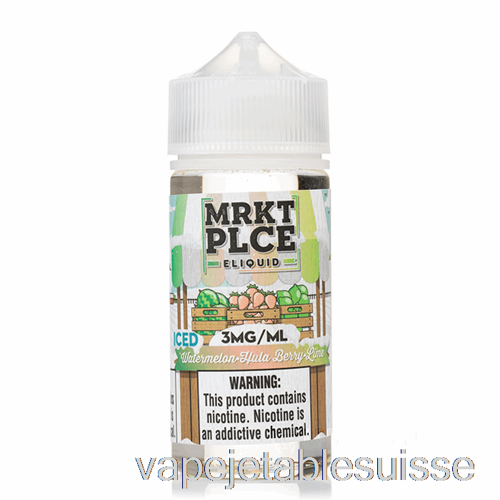 Vape Suisse Pastèque Glacée Hula Berry Lime - Mrkt Plce - 100ml 6mg